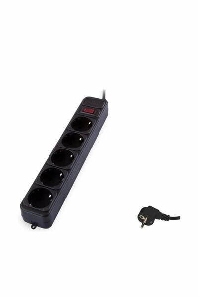 S-LINK S-Lınk Spg3-J-5 5Li Siyah 1.5Mt 306Joule Akım Koruyuculu Priz