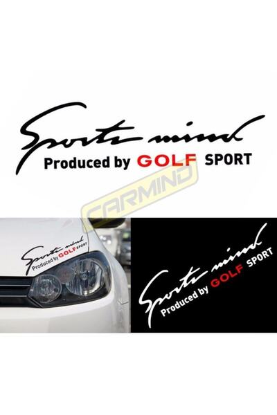 Carmind ملصق سيارة العلوي لسيارة فولكس فاجن جولف سبورتس مايند باللون الأسود