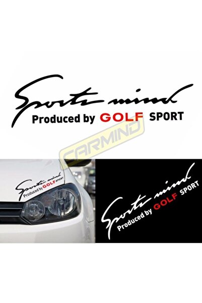 Carmind ملصق سيارة فولكس فاجن جولف سبورتس ميند للمصابيح الأمامية باللون الأبيض