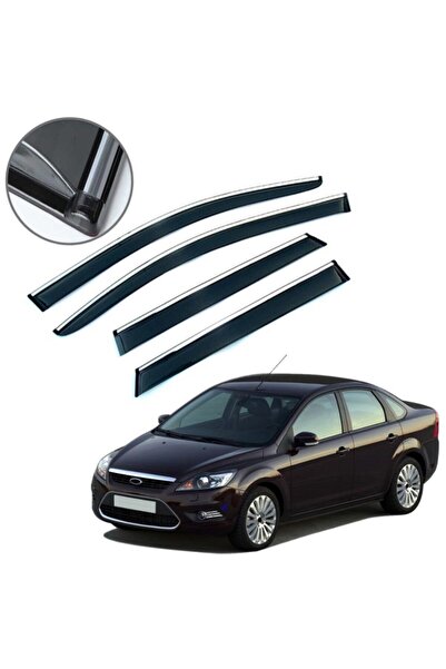 Carmind Ford Focus 2 Hb Sedan Krom Çıtalı Cam Rüzgarlığı 2005-2011