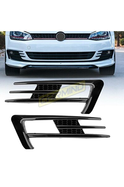 Carmind Volkswagen Golf 7 Sis Farı Çerçevesi Piano Black 2014-2017 Uyumlu