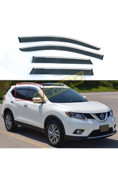 Carmind Nissan X-trail Krom Çıtalı Cam Rüzgarlığı 2014-2018