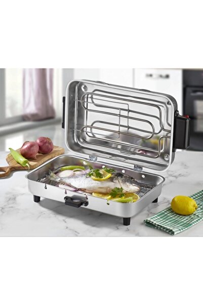 TANER Standart Boy Elektrikli Izgara Mangal Barbekü 31*21 cm - 850 W Tnrz1700