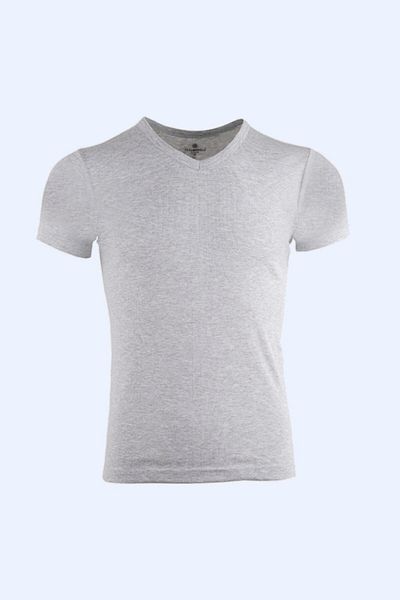 Ceylanoğlu Men's 3 Pack 100% COTTON V-Neck Ribbed Half Sleeve Undershirt