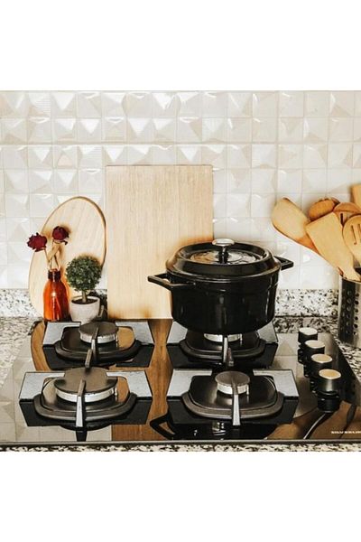 Lava Black Trendy Round Pot - Q:16 cm