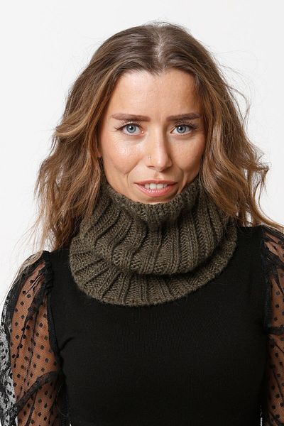 Vemod Pipe Neck Collar - Khaki