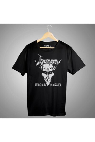 nrage Venom Black Metal Baskılı Unisex Tişört