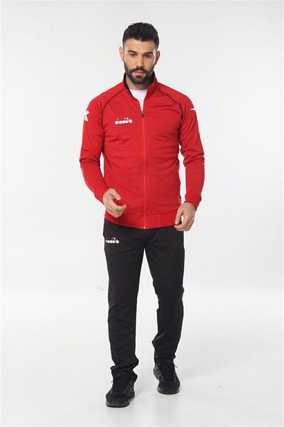 Diadora Mundial Men's Red Lycra Tracksuit Set
