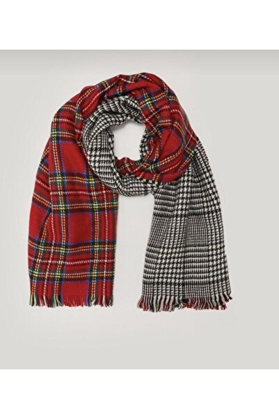 Fertile Γυναικείο καρό χοντρό σάλι διπλής όψης