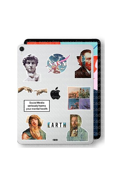 ENGINPRINT Art Art Themed Laptop Notebook Tablet Sticker Set (13 Pieces)