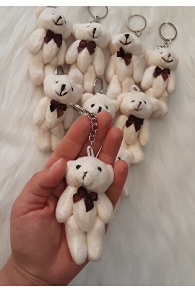 fundahobi دمية دب قطيفة كريمية بدون ملابس مقاس 8 سم