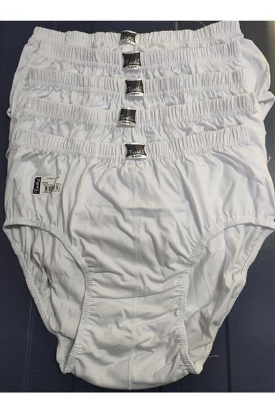 Muraty Ανδρικό σλιπ Tutku White 6 Pack Βαμβακερό χτενισμένο βαμβακερό σώβρακο