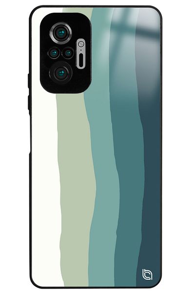 WANNA PROTECT حافظة هاتف Xiaomi Redmi Note 10 Pro بتصميم قوس قزح قوس قزح بريميوم لامع