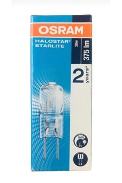 Osram Iğne Ayaklı Kapsül Halojen Sarı G4 Duy Tasarruflu Ampul 12v 20w 10'lu Paket