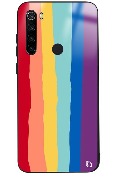 WANNA PROTECT Xiaomi Redmi Note 8 Compatible Rainbow Rainbow Premium Patterne...