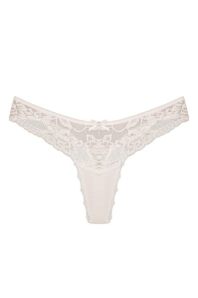 Zena 7-Piece Lace Detailed Cotton Thong Women's Panties