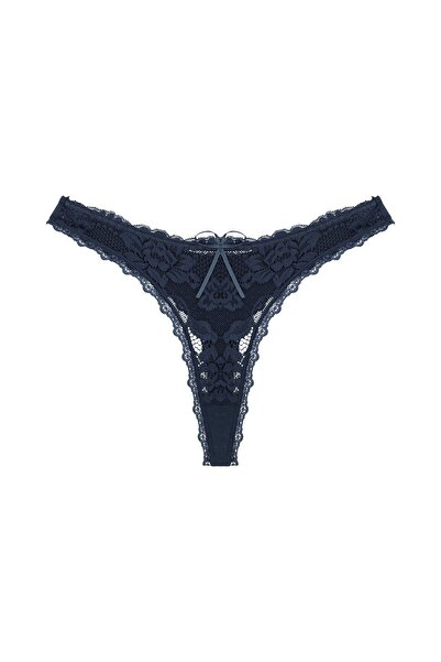 Zena 3-Piece Lace Front and Back Cotton String Women's Panties