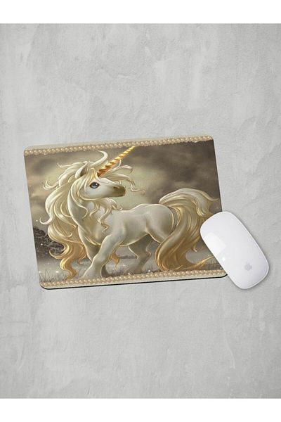 Panorama Ajans Unicorn Horse White Mouse Pad