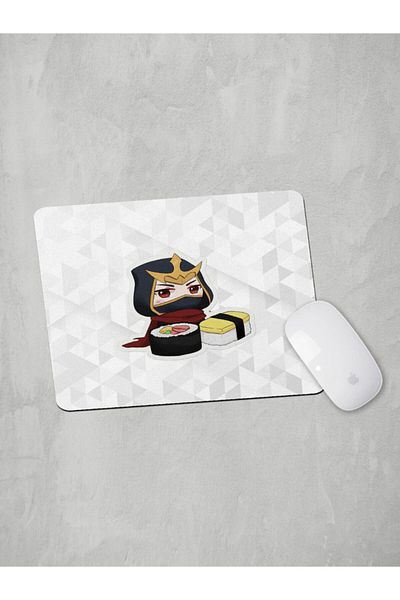 Panorama Ajans Mouse Pad cu design cu autocolant sushi pentru iubitorii de anime