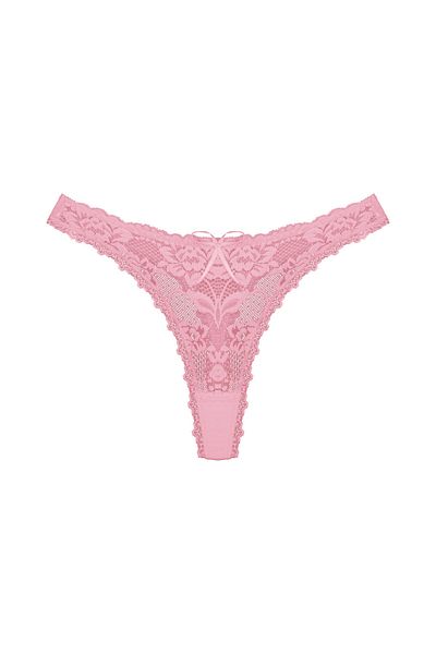 Zena 3-Piece Lace Front and Back Cotton String Women's Panties