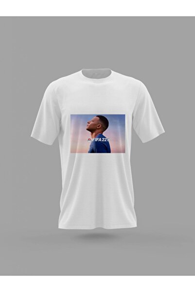 Panorama Ajans Tricou unisex Kylian Mbappe Fifa 22 cu imprimeu fotbal