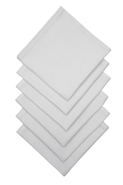 paris in paris 40x40cm 6 bucăți șervețele de in alb - țesătură de primă calitate