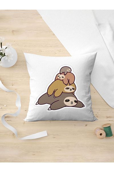 Panorama Ajans Cute Dessert Sticker Design Pillow Case
