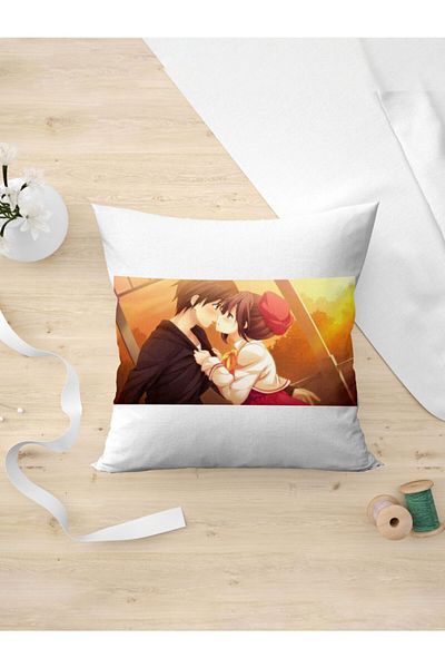Panorama Ajans Love Story Anime Lovers Romance Ρομαντική Μαξιλαροθήκη για την Ημέρα του Αγίου Βαλεντίνου
