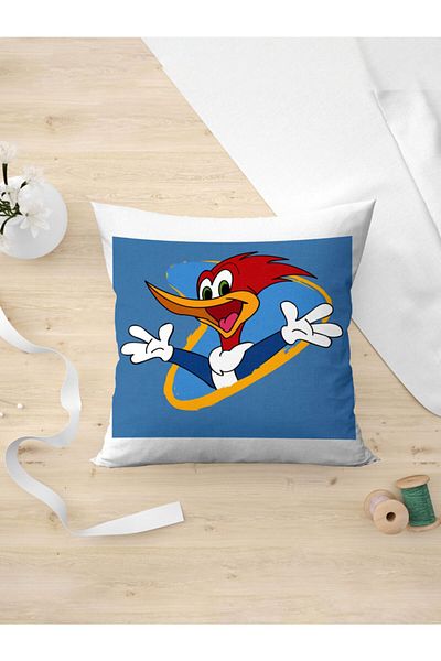 Panorama Ajans Woody Woodpecker Woodpecker Cartoon Nostalgia Pillow Case