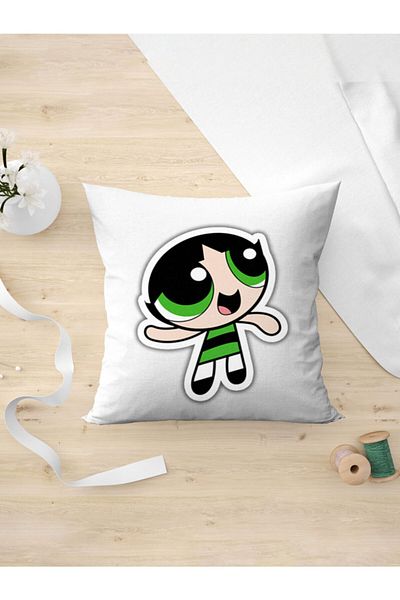 Panorama Ajans Μαξιλαροθήκη με αυτοκόλλητο Powerpuff Girls Lovers Buttercup