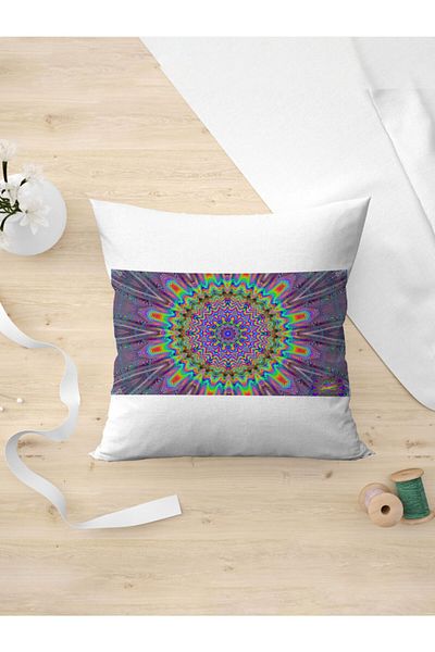 Panorama Ajans Πολύχρωμη μαξιλαροθήκη Mandala Hallucination Rainbow