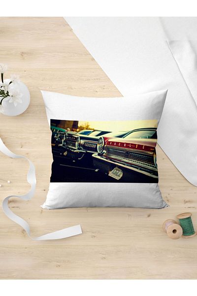 Panorama Ajans Μαξιλαροθήκη Muscle Car Old Nostalgia Cars