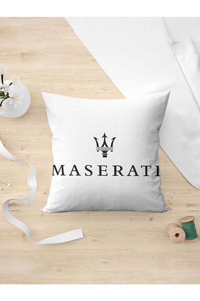Panorama Ajans Λογότυπο Maserati Luxury Car Minimal Μαξιλαροθήκη