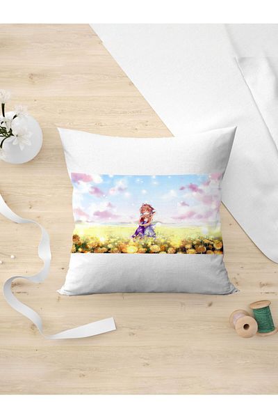 Panorama Ajans Mother Daughter Anime Cartoon Μαξιλαροθήκη δώρου για τη γιορτή της μητέρας