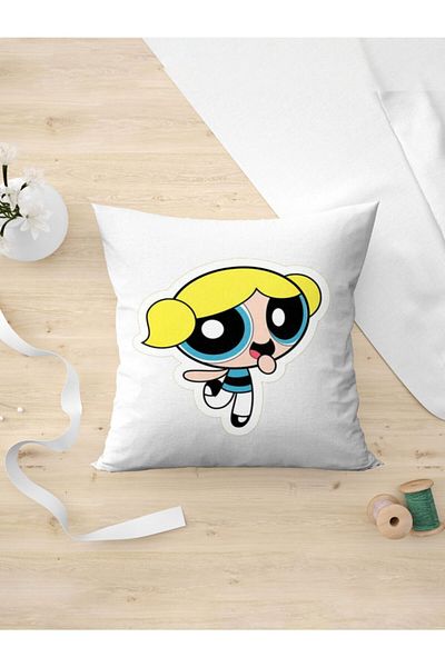 Panorama Ajans Bubbles Sticker Pillow Case for Powerpuff Girls Lovers