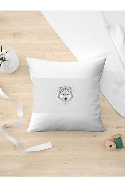 Panorama Ajans Față de pernă Wolf Wolf Minimal Design