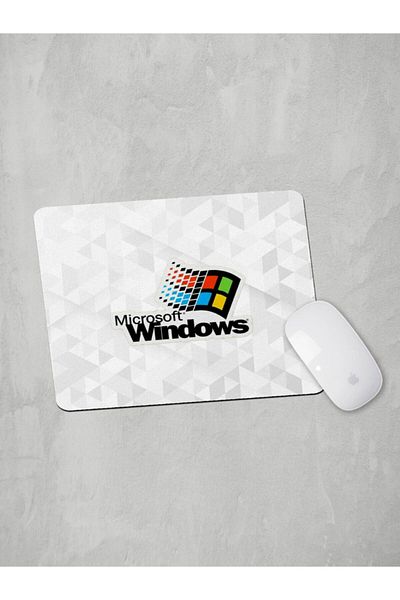 Panorama Ajans Nostalgia Microsoft Logo Sticker Design Mouse Pad