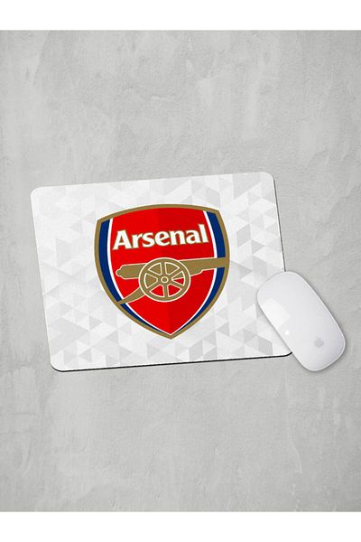 Panorama Ajans Arsenal Premiere League Football Team Boyfriend Gift Mouse Pad White