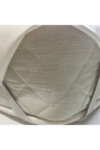 Yavuz Tekstil Beyaz Tek Kişilik Lastikli Pamuklu Sıvı Geçirmez Yatak Koruyucu 90x190 cm