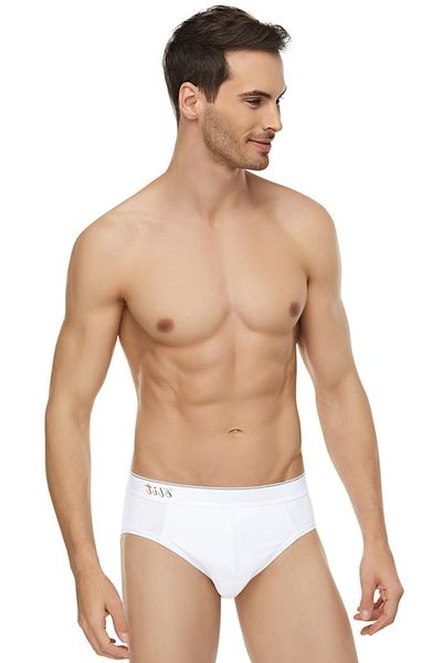 Tutku Elit Πακέτο 4 ανδρικών ζωνών Slip White Abani Classic New Season