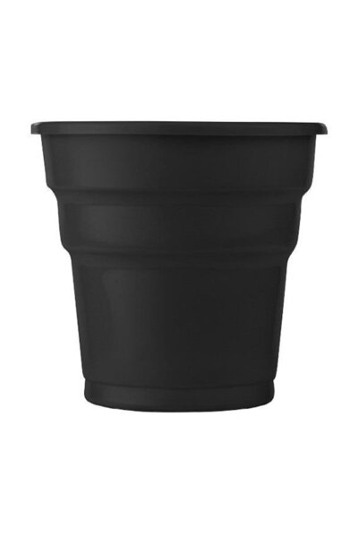 Parti dolabı كوب بلاستيك أسود 25 قطعة