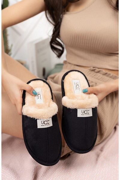 MEKOS Παντόφλες Unisex Ucc No Sound Sole Μαύρες παντόφλες σπιτιού