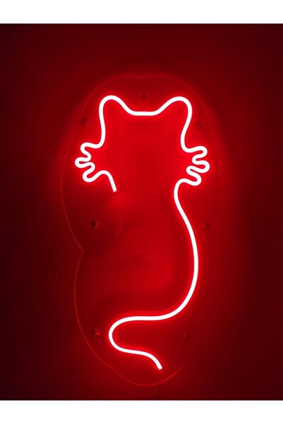 Normled Kedi Neon Led Duvar Yazısı Dekoratif Işıklı Gece Lambası Duvar Süsü (...
