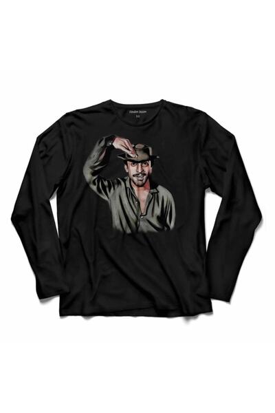 Kendim Seçtim Sadri Alışık Greetings Yeşilçam Turkish Cinema Тениска с дълъг ...