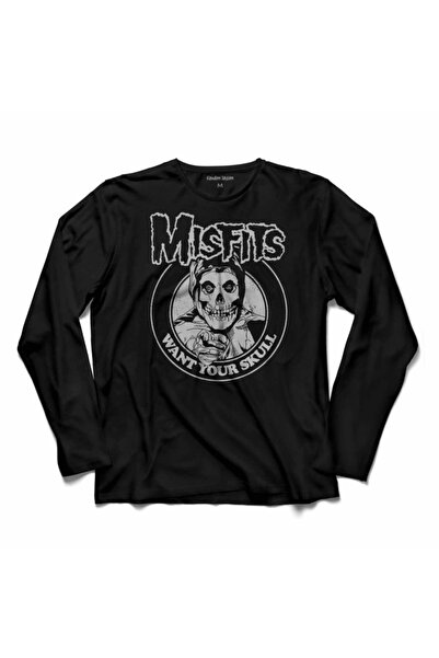 Kendim Seçtim Misfits Punk Rock Death Comes Ripping majica dugih rukava