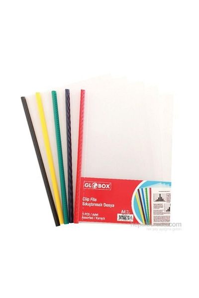 Globox A4 Compression File Mixed Color (Pack of 5) 6427