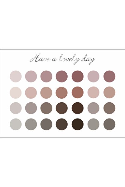 Sticker Adresim Terra Blue Pastel Renk Yuvarlak Sticker Etiket Seti Planner-a...
