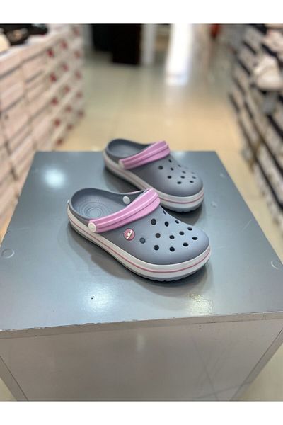 Akınal Bella Gray-Pink Slippers