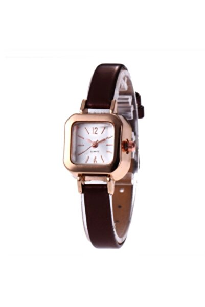 Toz Vintage Brown Vintage&Retro Thick Square Watch