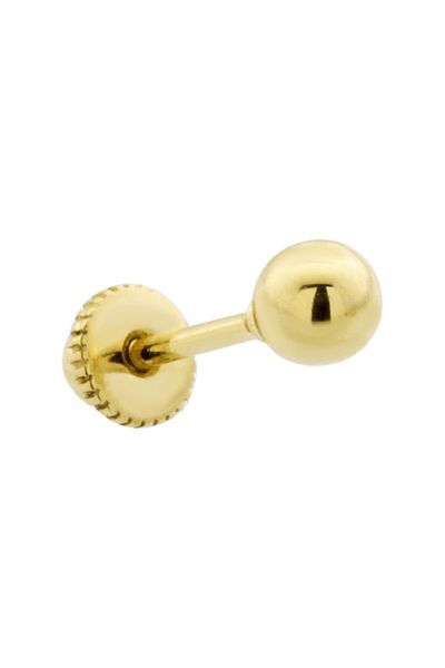 Dianora Piercing 14K Gold Flat Ball Helix/Cartilage Piercing